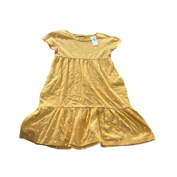 NWT Old Navy Polka Dot Dress Yellow Size S 6/7 - Picture 1 of 2
